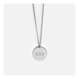 Engraved pendant necklace | Disc necklace | Personalized pendant necklace