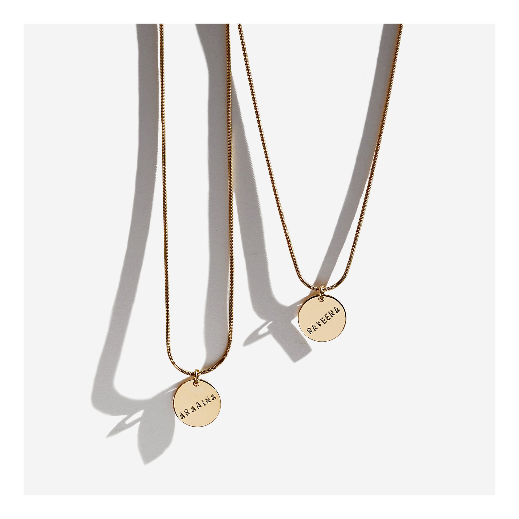 Snake chain pendant necklace