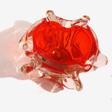 Red Murano Sommerso art glass bowl