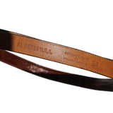 Vintage Western Al Beres Lizard Skin Belt With Silver Buckle