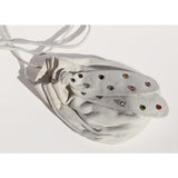 Vintage White Leather 80's Rhinestone Bag