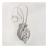 Vintage White Leather 80's Rhinestone Bag