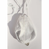 Vintage White Leather 80's Rhinestone Bag