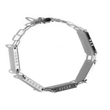 Personalized Multi Bar Paperclip Chain Bracelet