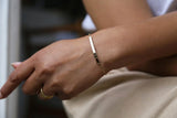 Personalized Paperclip Chain Bar Bracelet
