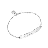 Personalized hand stamped Nameplate bracelet