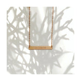 Personalized bar necklace with dates