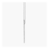 Sterling silver personalized vertical bar necklace