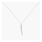 Angel wing necklace silver