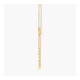 Personalized vertical bar necklace