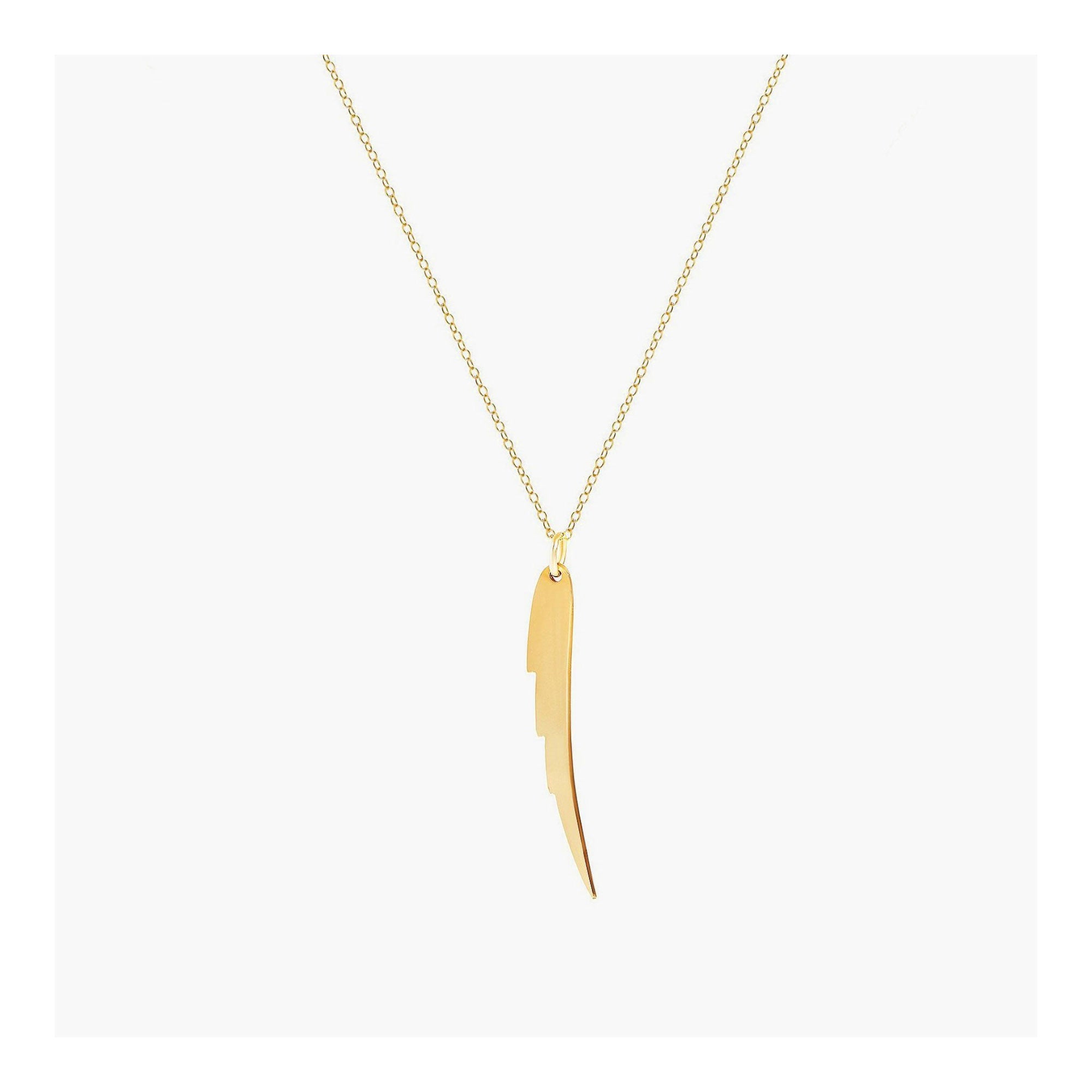 Angel wing necklace gold