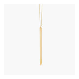 Personalized vertical bar necklace