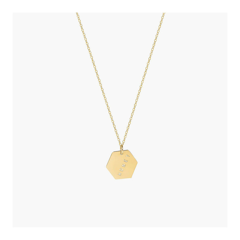 Hexagon Pendant Necklace