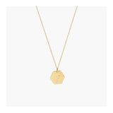 Hexagon necklace | Personalized pendant necklace | 14k gold filled