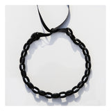 Chunky black Lucite Link chain necklace
