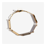 Personalized multi bar link chain bracelet