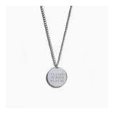 Personalized large pendant necklace