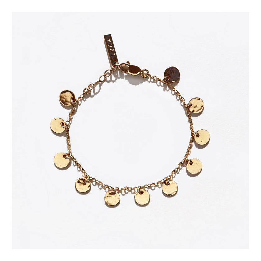 Mini Disc Charm Bracelet