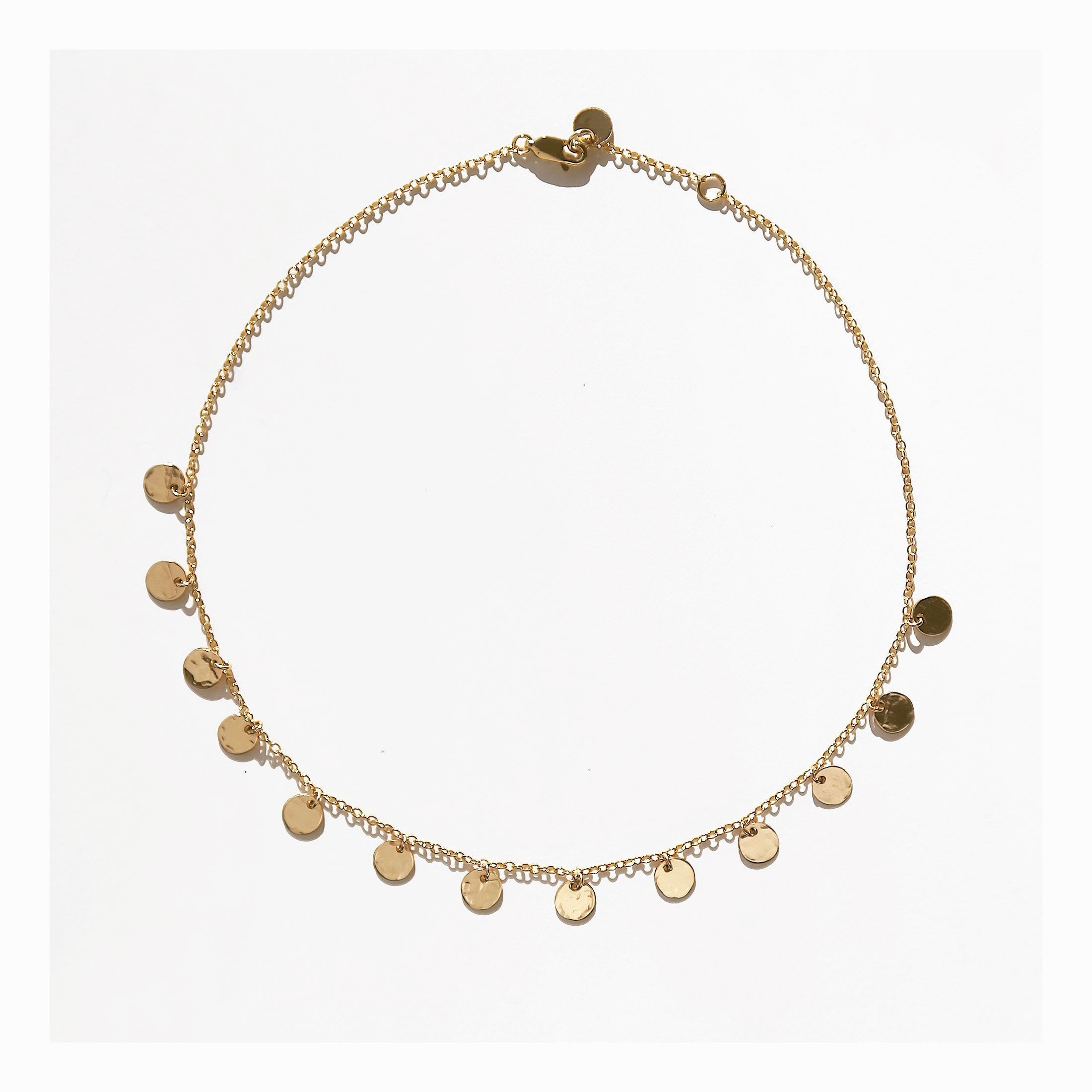 mini disc necklace | Tiny disc necklace